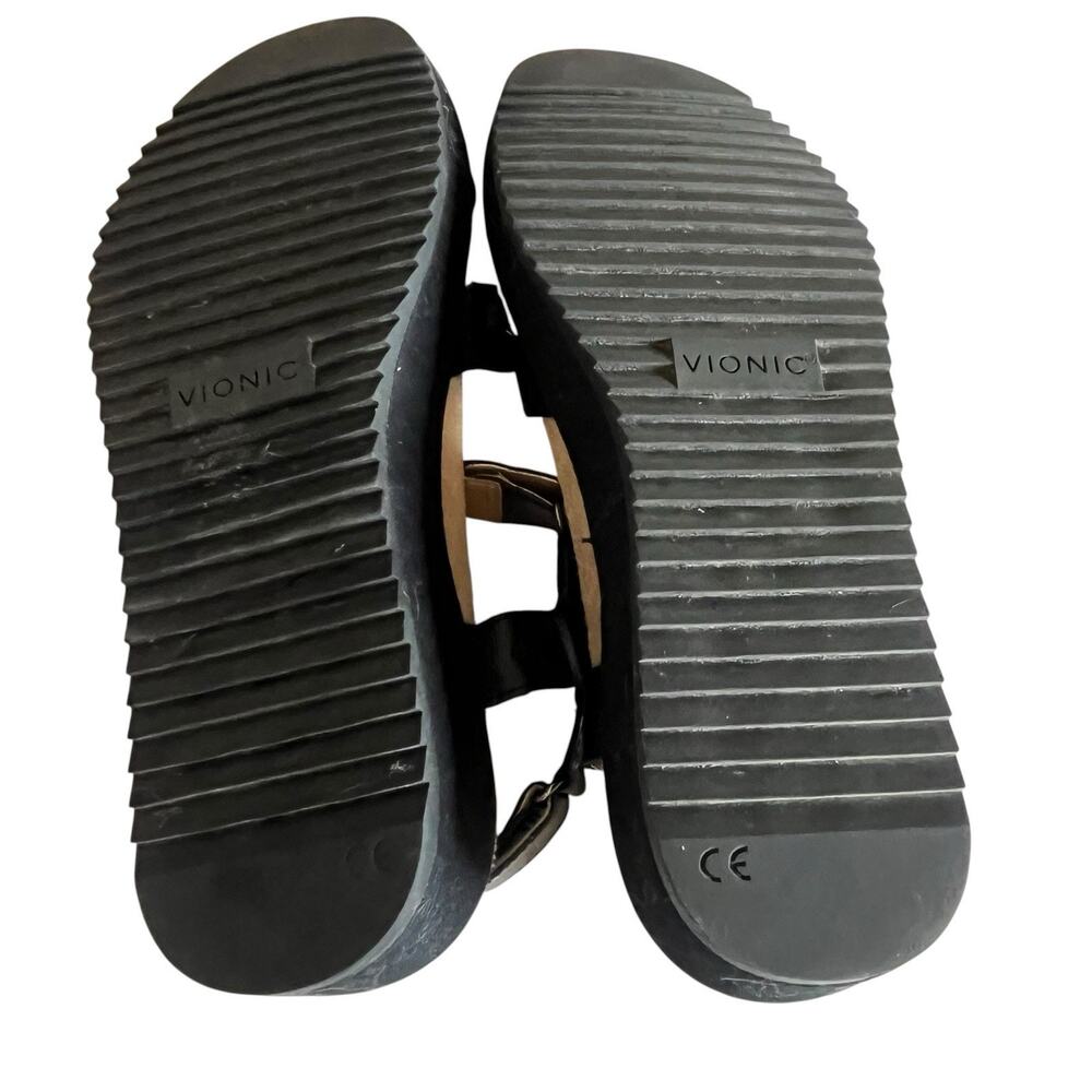 VIONIC Kayan Women's 8 Black Orthotic Backstrap Sport Comfort Sandals MSRP $125 - Picture 10 of 12